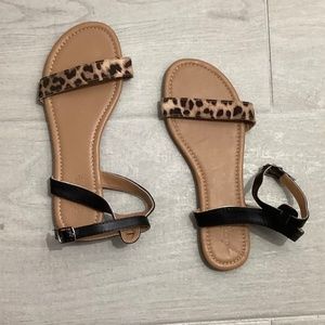 Charlotte Russe Animal Print Sandal size 6